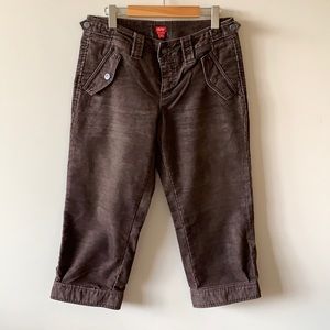 Cropped corduroy pants